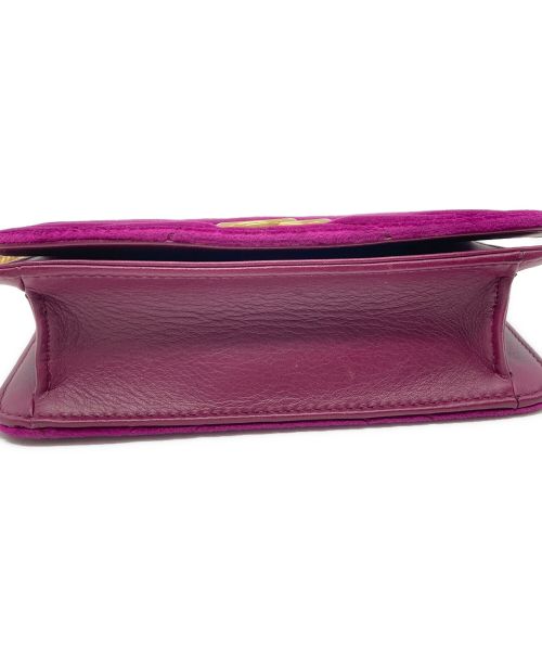 GUCCI（グッチ）GUCCI (グッチ) ベロアGGマーモント ベルベット チェーンショルダーバッグ ピンク サイズ:なしの古着・服飾アイテム