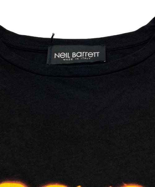 NEIL BARRETT（ニールバレット）NEIL BARRETT (ニールバレット) プリントTシャツ ブラック サイズ:Lの古着・服飾アイテム