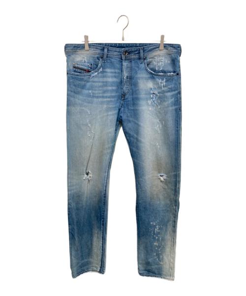 DIESEL（ディーゼル）DIESEL (ディーゼル) ダメージデニムパンツ ブルー サイズ:36の古着・服飾アイテム