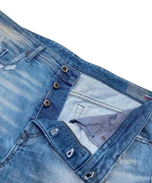 DIESEL（ディーゼル）DIESEL (ディーゼル) ダメージデニムパンツ ブルー サイズ:36の古着・服飾アイテム