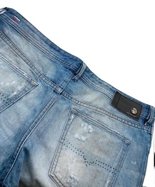DIESEL（ディーゼル）DIESEL (ディーゼル) ダメージデニムパンツ ブルー サイズ:36の古着・服飾アイテム