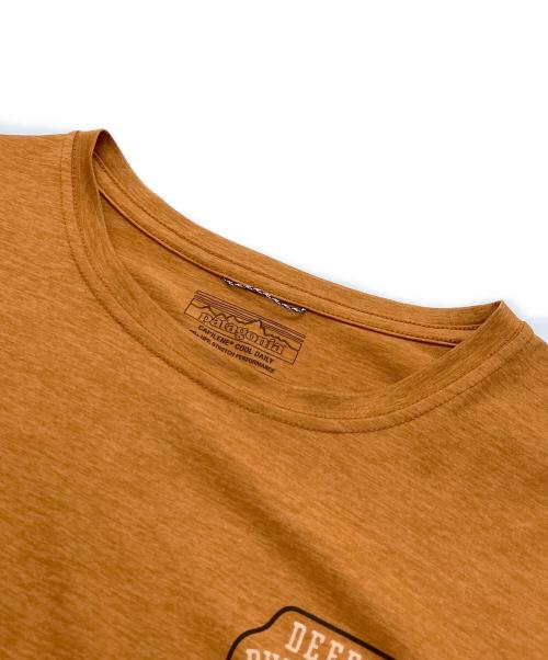 Patagonia（パタゴニア）Patagonia (パタゴニア) プリントカットソー ブラウン サイズ:Ｍの古着・服飾アイテム