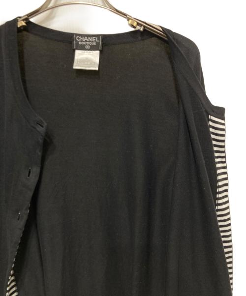 CHANEL（シャネル）CHANEL (シャネル) ココマークボタンカーディガン ブラック サイズ:40の古着・服飾アイテム