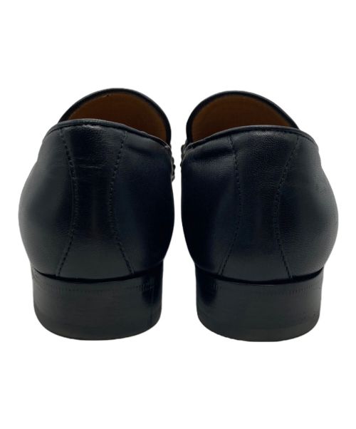 GUCCI（グッチ）GUCCI (グッチ) ホースビットインターロッキングローファー ブラック サイズ:351/2の古着・服飾アイテム