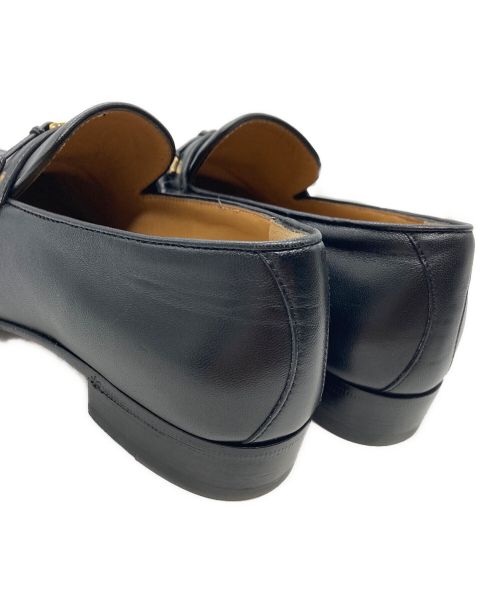 GUCCI（グッチ）GUCCI (グッチ) ホースビットインターロッキングローファー ブラック サイズ:351/2の古着・服飾アイテム