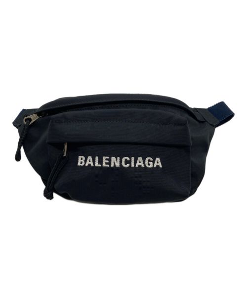 BALENCIAGA（バレンシアガ）BALENCIAGA (バレンシアガ) ナイロンウエストバッグ ブラックの古着・服飾アイテム
