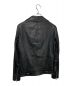 EMMETI (エンメティ) ナッパレザーダブルライダースジャケット ブラック サイズ:42：64000円
