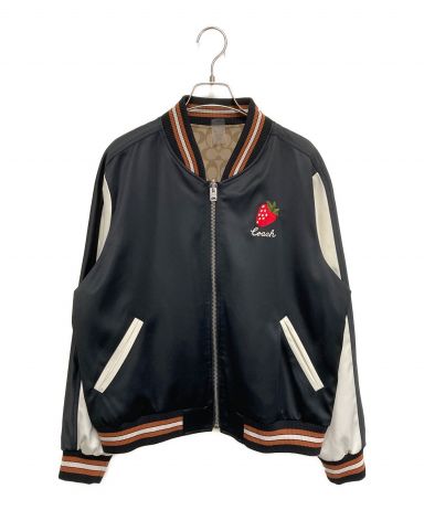 【美品】COACH コーチ　スーベニアジャケット　シグネチャー　ブルゾン 中古・古着通販】COACH (コーチ) リバーシブル シグネチャー