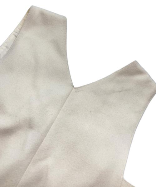 NOLLEY'S sophi（ノーリーズソフィー）NOLLEY'S sophi (ノーリーズソフィー) ウォッシャブルニットメルトンジャンスカ アイボリー サイズ:36の古着・服飾アイテム