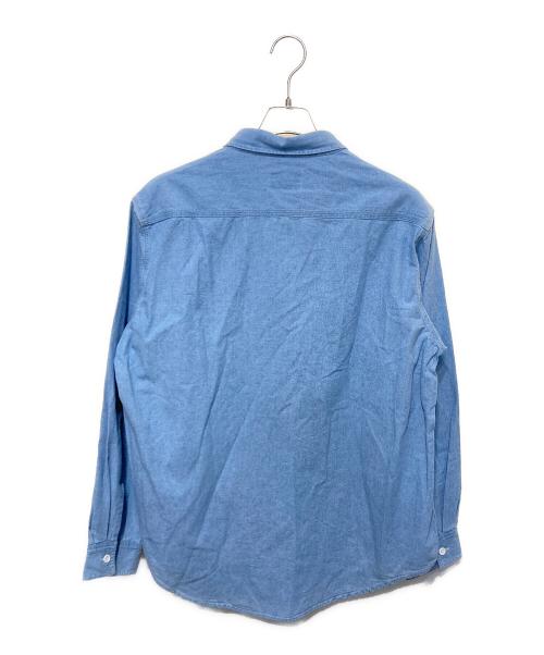 AMBIANCE（アンビアンス）AMBIANCE (アンビアンス) シャンブレーシャツ ブルー サイズ:Lの古着・服飾アイテム