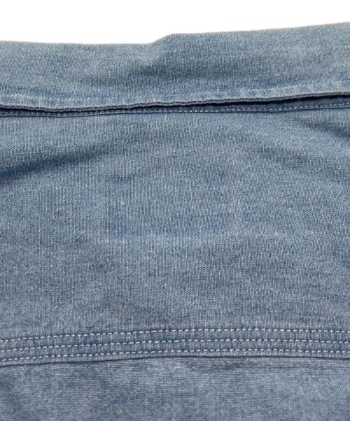 AMBIANCE（アンビアンス）AMBIANCE (アンビアンス) シャンブレーシャツ ブルー サイズ:Lの古着・服飾アイテム