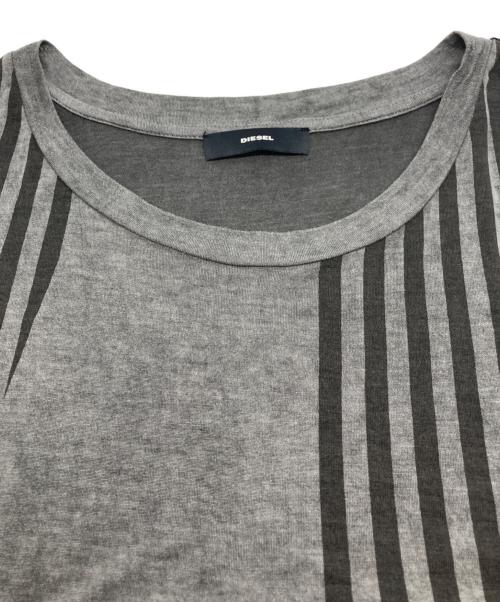 DIESEL（ディーゼル）DIESEL (ディーゼル) ノースリーブカットソー グレー サイズ:Lの古着・服飾アイテム