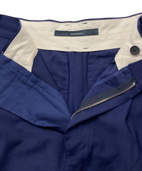 FRAMeWORK（フレームワーク）FRAMeWORK (フレームワーク) サマーウールコクーンパンツ ネイビー サイズ:36の古着・服飾アイテム