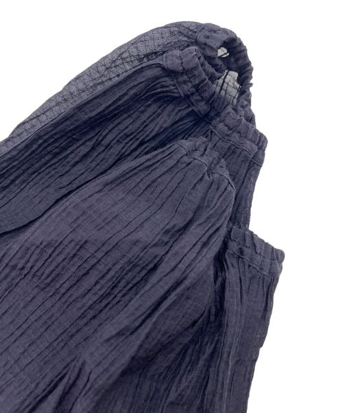 FRAMeWORK（フレームワーク）FRAMeWORK (フレームワーク) ギャザースリーブブラウス パープル サイズ:不明の古着・服飾アイテム