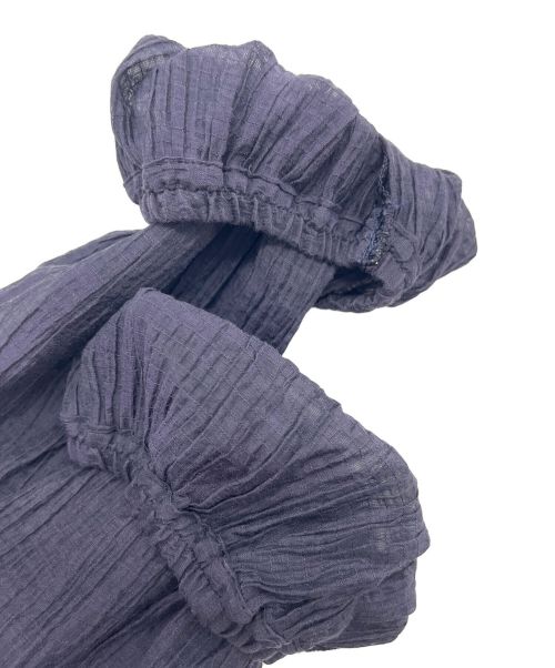 FRAMeWORK（フレームワーク）FRAMeWORK (フレームワーク) ギャザースリーブブラウス パープル サイズ:不明の古着・服飾アイテム