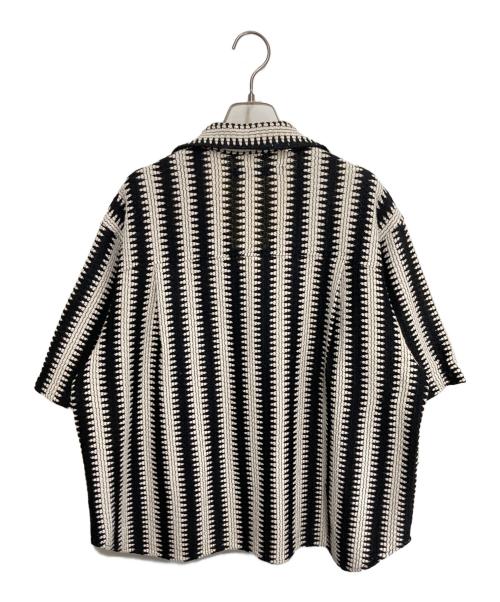 FRAMeWORK（フレームワーク）FRAMeWORK (フレームワーク) レースハーフスリーブシャツ ブラック×アイボリー サイズ:なしの古着・服飾アイテム