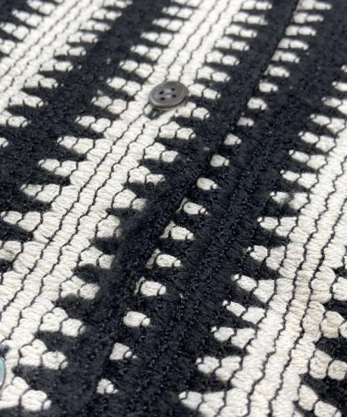 FRAMeWORK（フレームワーク）FRAMeWORK (フレームワーク) レースハーフスリーブシャツ ブラック×アイボリー サイズ:なしの古着・服飾アイテム