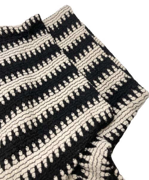 FRAMeWORK（フレームワーク）FRAMeWORK (フレームワーク) レースハーフスリーブシャツ ブラック×アイボリー サイズ:なしの古着・服飾アイテム