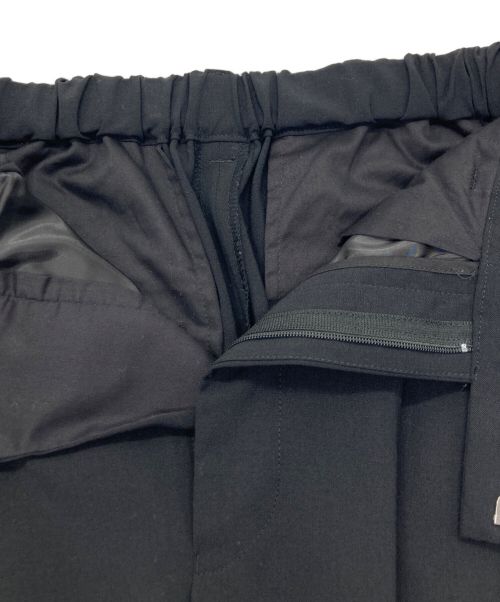 FRAMeWORK（フレームワーク）FRAMeWORK (フレームワーク) ウォッシャブルTWタックワイドパンツ ブラック サイズ:34の古着・服飾アイテム