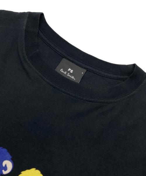 PAUL SMITH（ポールスミス）PAUL SMITH (ポールスミス) グラデーションカラー MONKEY プリントTシャツ ブラック サイズ:Lの古着・服飾アイテム