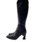HER LIP TO (ハーリップトゥ) BACK BIT KNEE BOOTS / ロングブーツ ブラック サイズ:37：7000円