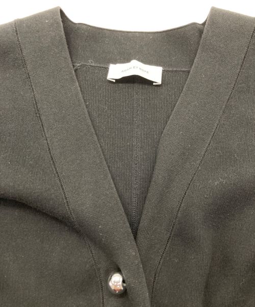 Adam et Rope（アダム エ ロペ）Adam et Rope (アダム エ ロペ) ミドルカーディガン ブラック サイズ:FREEの古着・服飾アイテム