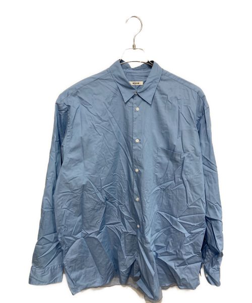INTERIM（インテリム）INTERIM (インテリム) レギュラーカラーシャツ ブルー サイズ:FREEの古着・服飾アイテム