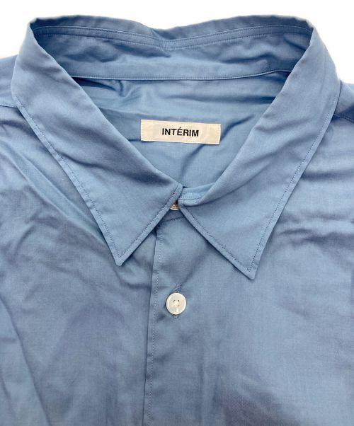 INTERIM（インテリム）INTERIM (インテリム) レギュラーカラーシャツ ブルー サイズ:FREEの古着・服飾アイテム