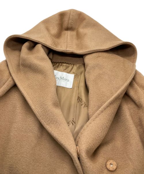 MaxMara（マックスマーラ）MaxMara (マックスマーラ) フード付きガウンコート ベージュ サイズ:34の古着・服飾アイテム