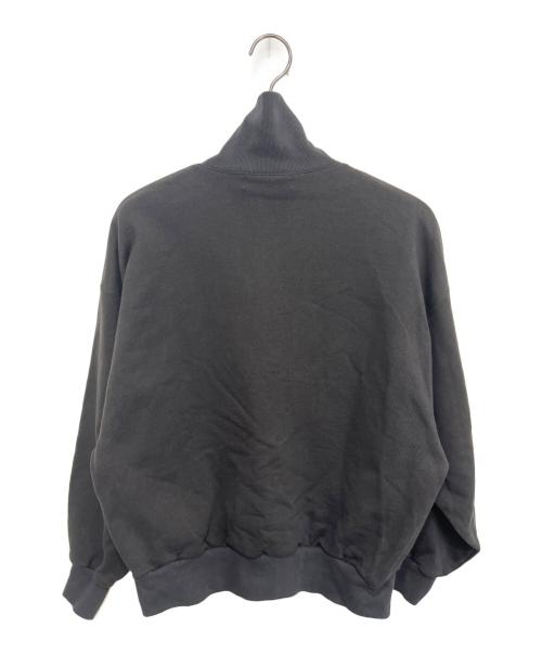 BLACK by moussy（ブラックバイマウジー）BLACK by moussy (ブラックバイマウジー) half zip sweat tops グレー サイズ:FREEの古着・服飾アイテム