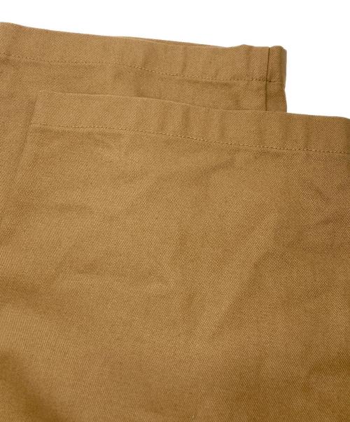 BLUE WORK（ブルーワーク）BLUE WORK (ブルーワーク) コットンサージ フロントアジャスト ワイドパンツ ベージュ サイズ:Ｍの古着・服飾アイテム