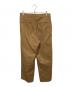 BLUE WORK (ブルーワーク) コットンサージ フロントアジャスト ワイドパンツ ベージュ サイズ:Ｍ：3980円