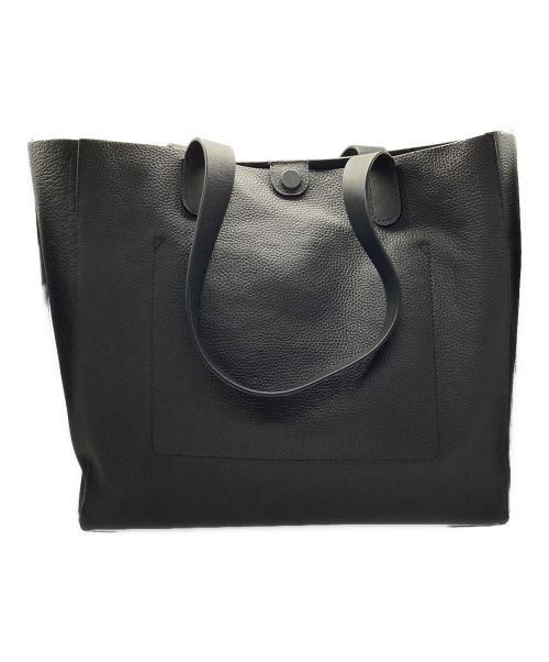 MICHAEL KORS（マイケルコース）MICHAEL KORS (マイケルコース) Hudson Pebbled Leather Tote Bag ブラックの古着・服飾アイテム
