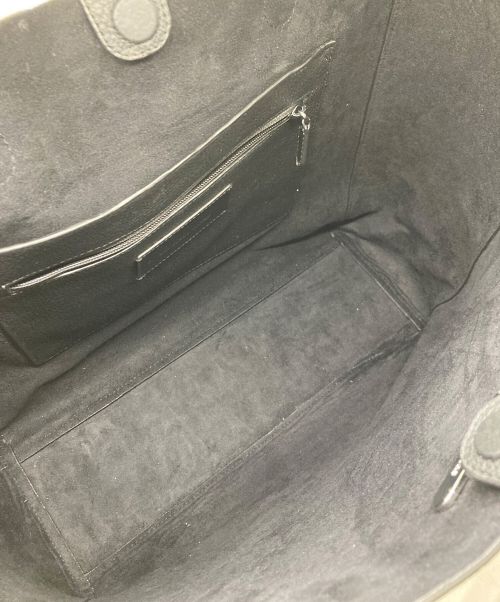 MICHAEL KORS（マイケルコース）MICHAEL KORS (マイケルコース) Hudson Pebbled Leather Tote Bag ブラックの古着・服飾アイテム
