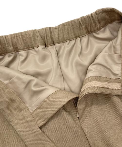 NOLLEY'S sophi（ノーリーズソフィー）NOLLEY'S sophi (ノーリーズソフィー) ウォッシャブルTWワンタックワイドパンツ ベージュ サイズ:38の古着・服飾アイテム