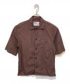 MHLエムエイチエル）の古着「コットンポプリン S/S シャツ / 半袖シャツ」｜ブラウン