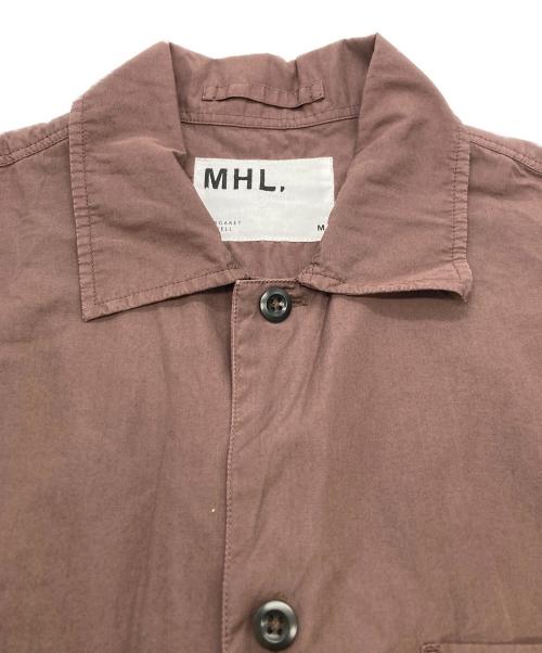 MHL（エムエイチエル）MHL (エムエイチエル) コットンポプリン S/S シャツ / 半袖シャツ ブラウン サイズ:Mの古着・服飾アイテム