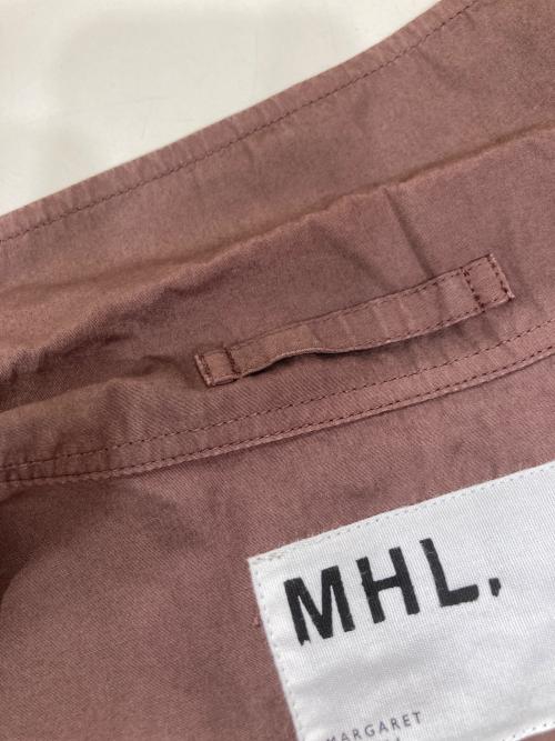 MHL（エムエイチエル）MHL (エムエイチエル) コットンポプリン S/S シャツ / 半袖シャツ ブラウン サイズ:Mの古着・服飾アイテム