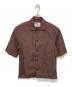 MHL（エムエイチエル）の古着「コットンポプリン S/S シャツ / 半袖シャツ」｜ブラウン