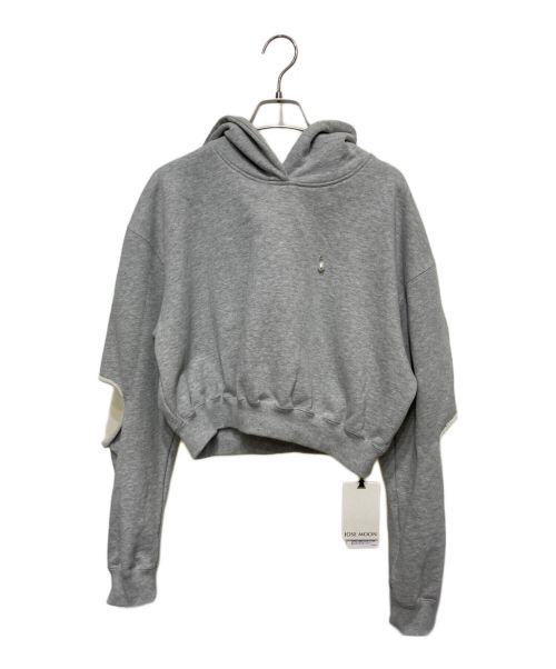 JOSE MOON（ジョゼムーン）JOSE MOON (ジョゼムーン) SLIT SHORT HOODIE グレー サイズ:FREEの古着・服飾アイテム