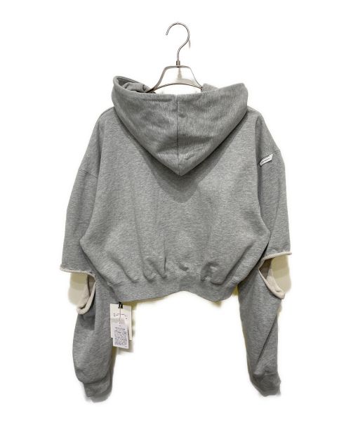 JOSE MOON（ジョゼムーン）JOSE MOON (ジョゼムーン) SLIT SHORT HOODIE グレー サイズ:FREEの古着・服飾アイテム