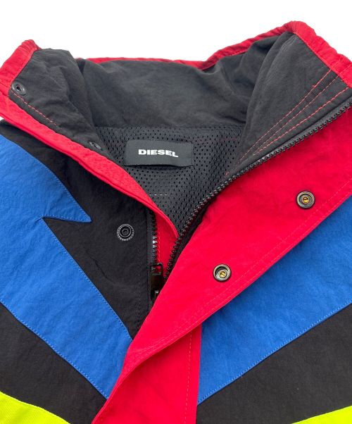 DIESEL（ディーゼル）DIESEL (ディーゼル) カラーブロックナイロンブルゾン マルチカラー サイズ:Ｓの古着・服飾アイテム