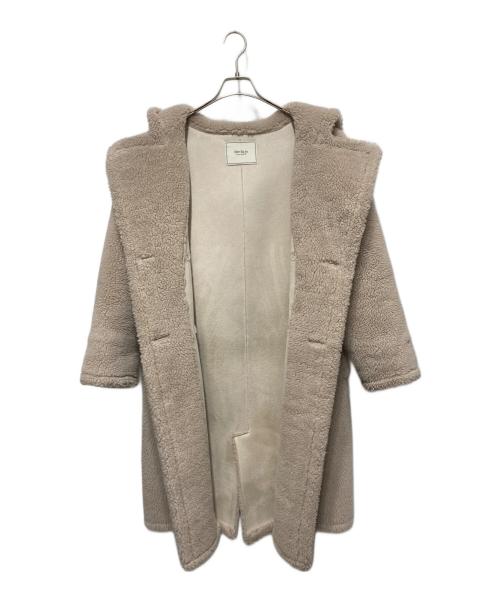 HER LIP TO（ハーリップトゥ）HER LIP TO (ハーリップトゥ) Fleur Shearling Boa Coat（フルールシャーリングボアコート） アイボリー サイズ:Ｓの古着・服飾アイテム
