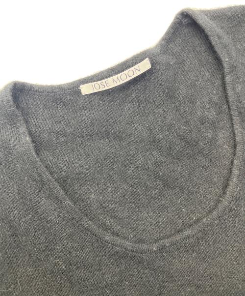 JOSE MOON（ジョゼムーン）JOSE MOON (ジョゼムーン) DEEP SLIT KNIT DRESS / ディープスリットニットドレス ブラック サイズ:FREEの古着・服飾アイテム