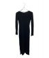 JOSE MOON（ジョゼムーン）の古着「DEEP SLIT KNIT DRESS / ディープスリットニットドレス」｜ブラック