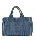 PRADAプラダ）の古着「カナパ2WAYデニムバッグ」｜インディゴ
