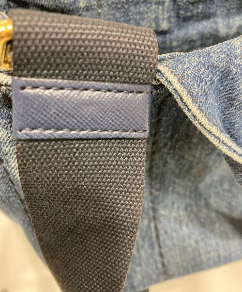 PRADA（プラダ）PRADA (プラダ) カナパ2WAYデニムバッグ インディゴの古着・服飾アイテム