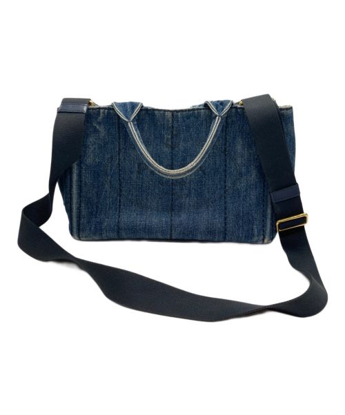 PRADA（プラダ）PRADA (プラダ) カナパ2WAYデニムバッグ インディゴの古着・服飾アイテム