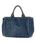 PRADA (プラダ) カナパ2WAYデニムバッグ インディゴ：39000円