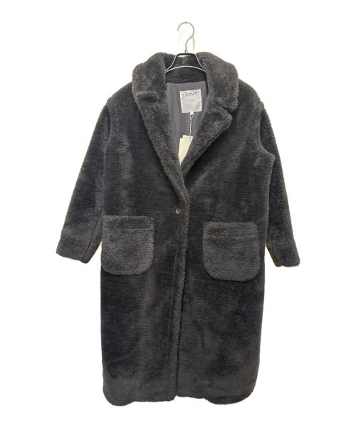 Dessin（デッサン）Dessin (デッサン) ボアテーラードコート グレー サイズ:Ｍの古着・服飾アイテム